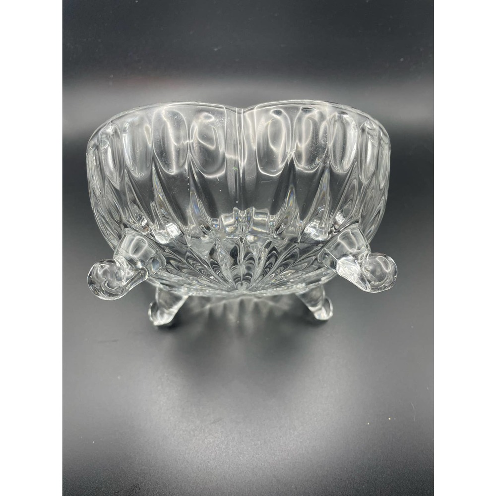 Footed Pressed Glass Candy Dish AS IS
